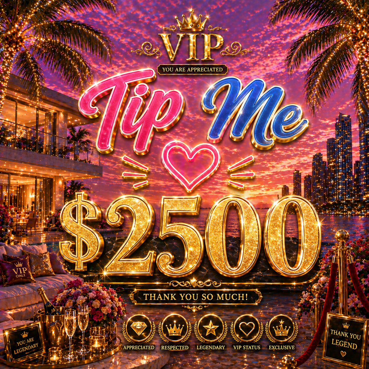 Tip Me $2500