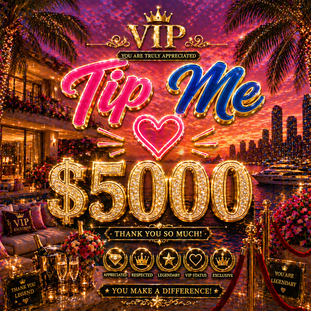 Tip Me $5000